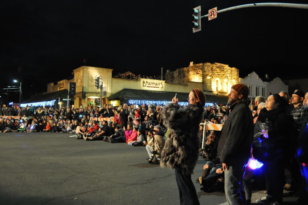 Watching the parade